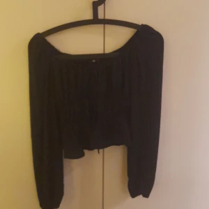 Svart blus från BikBok - Säljer en stilren svart blus från BikBok. Blusen har långa ärmar och en elastisk halsringning som ger en bekväm passform. Perfekt för att skapa en chic look.