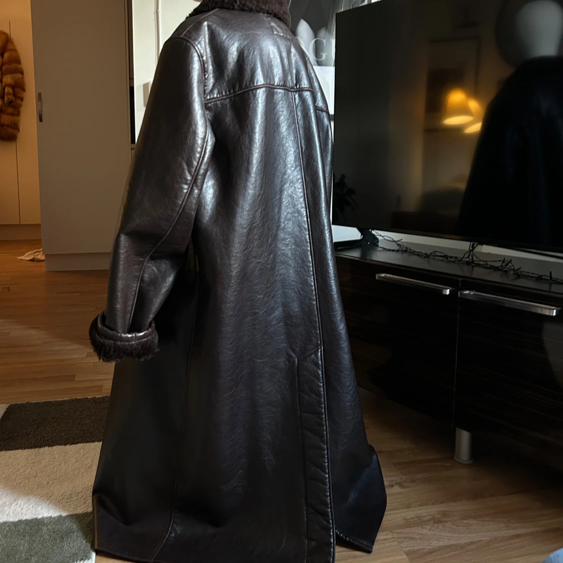 Brun skinnrock från Armani Jeans - 4