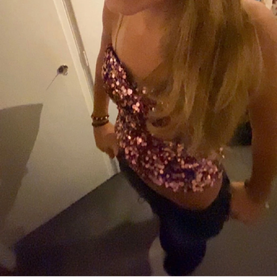 Glittrig topp zara - 2