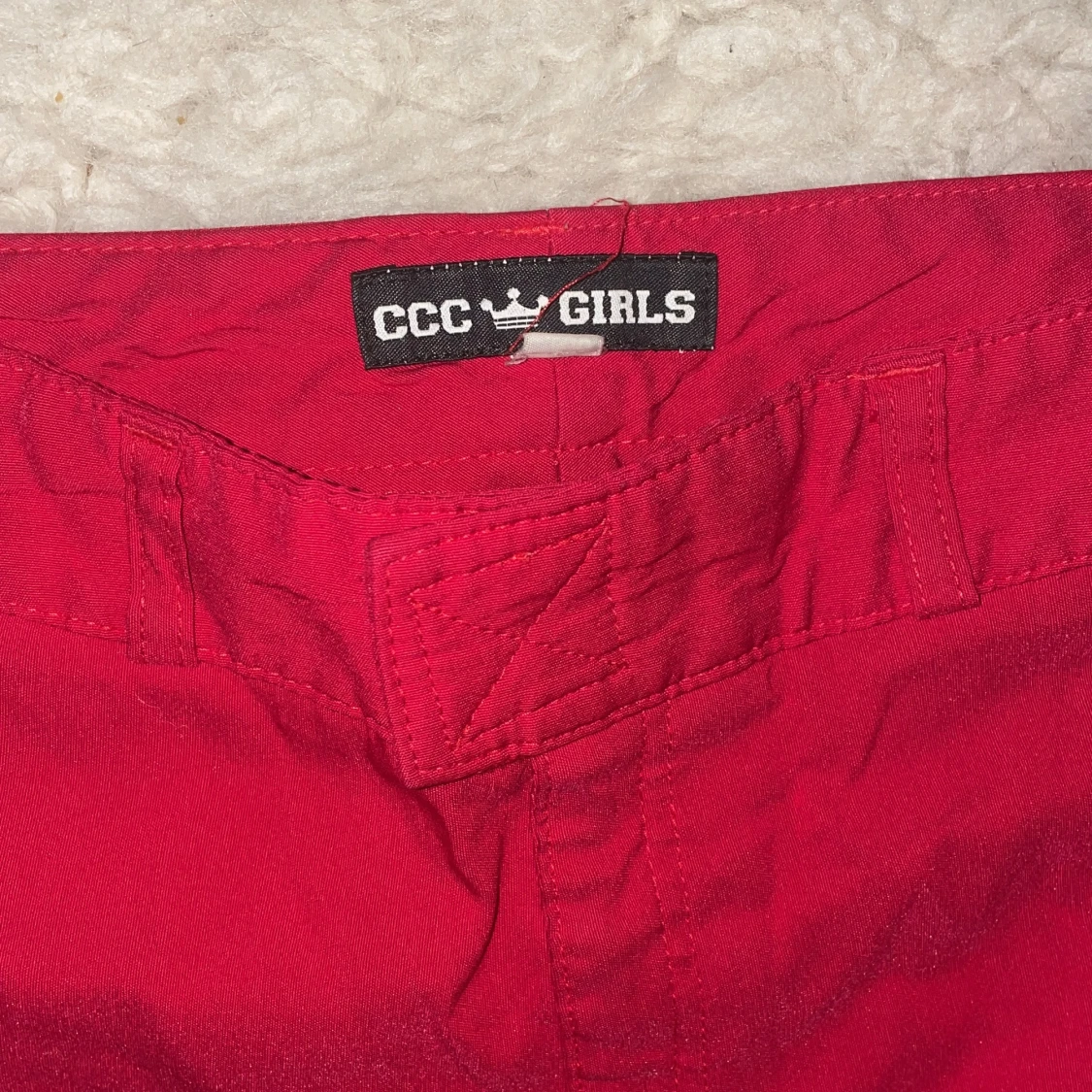Röda Capri byxor från CCC Girls st.164 - 1