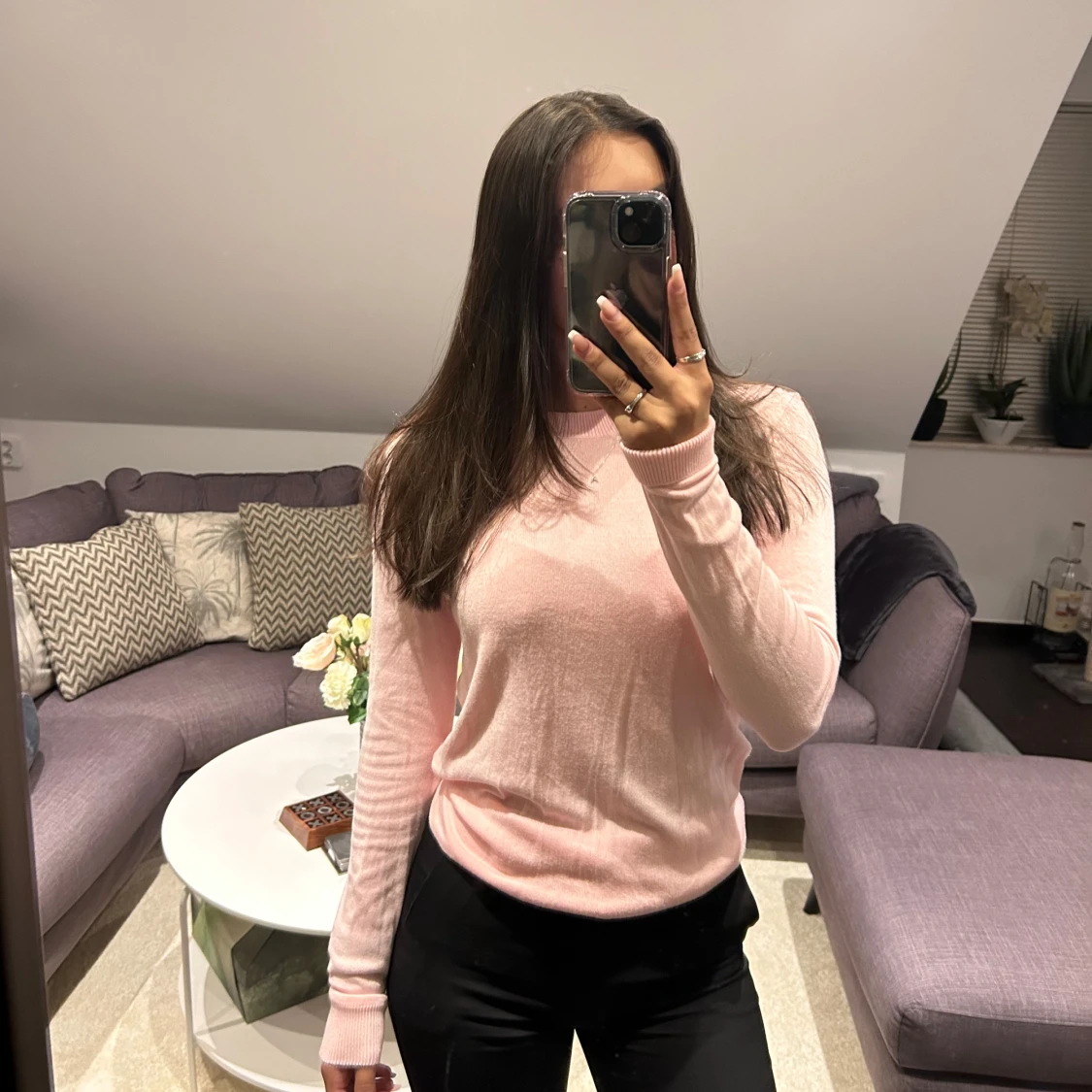 Rosa långärmad tröja 