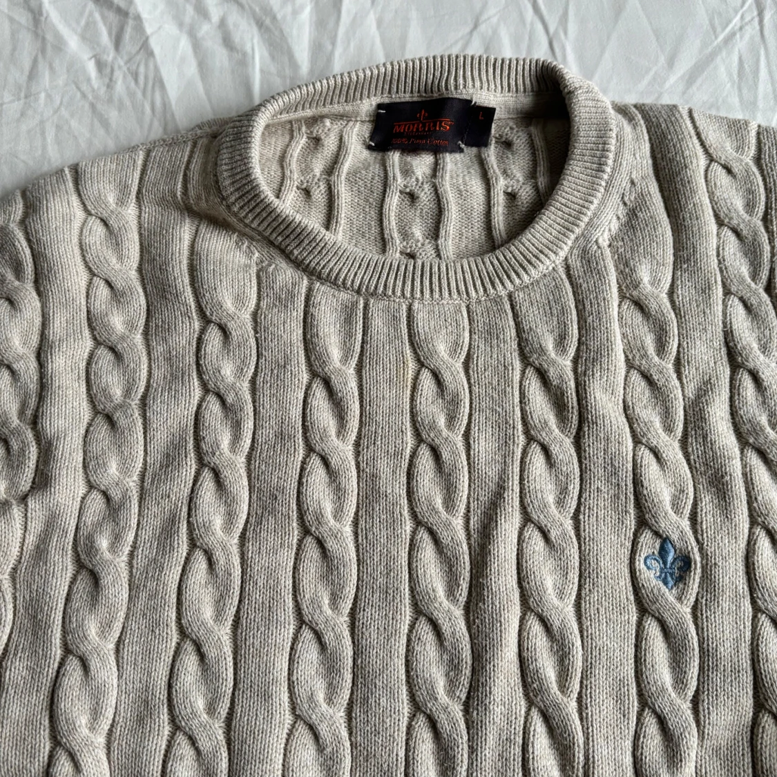 Kabelstickad tröja från Morris - 1