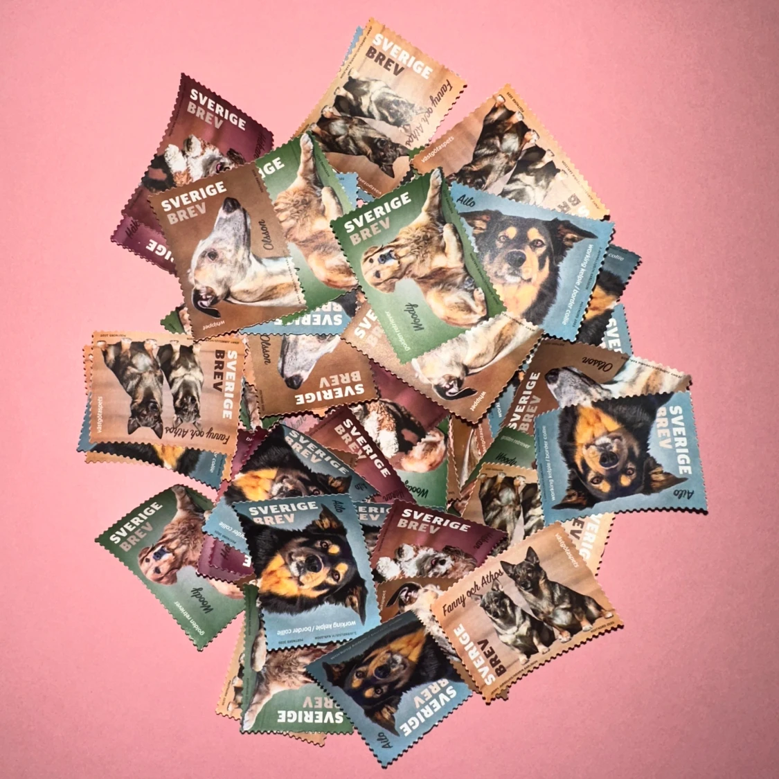 Ostämplade frimärken 50st utan lim