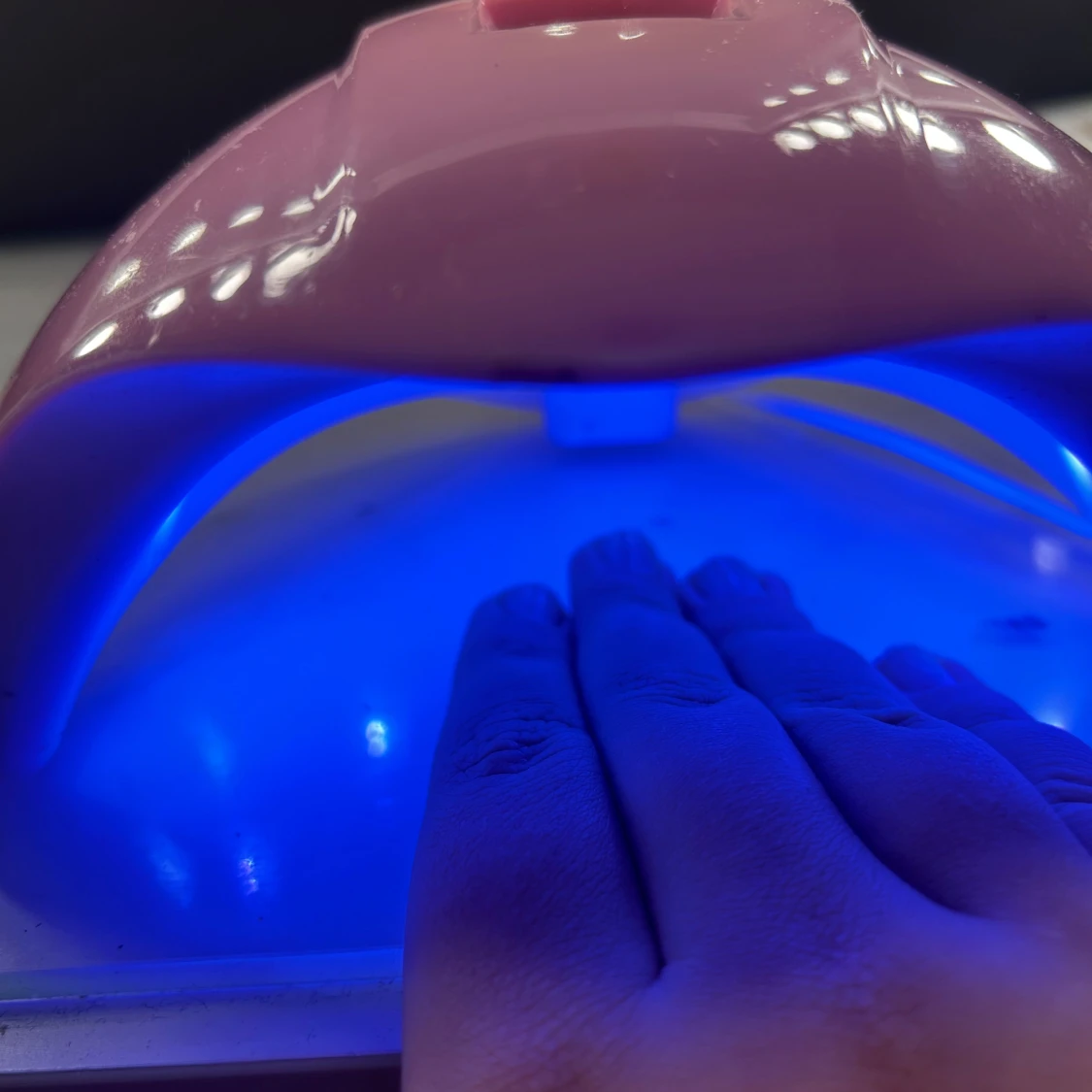 Rosa LED-lampa för naglar - 4