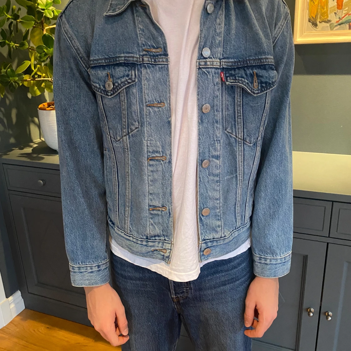 Blå jeansjacka från Levi's