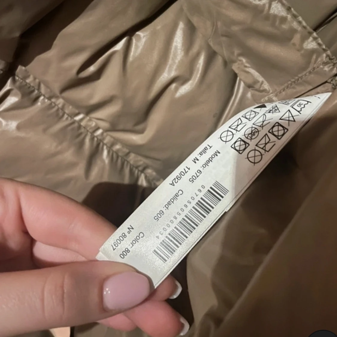 Svart pufferjacka - 90