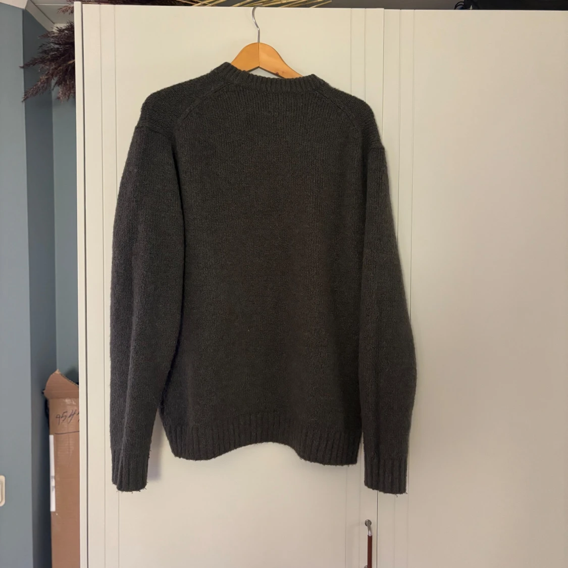 Mörkgrön stickad tröja - 90