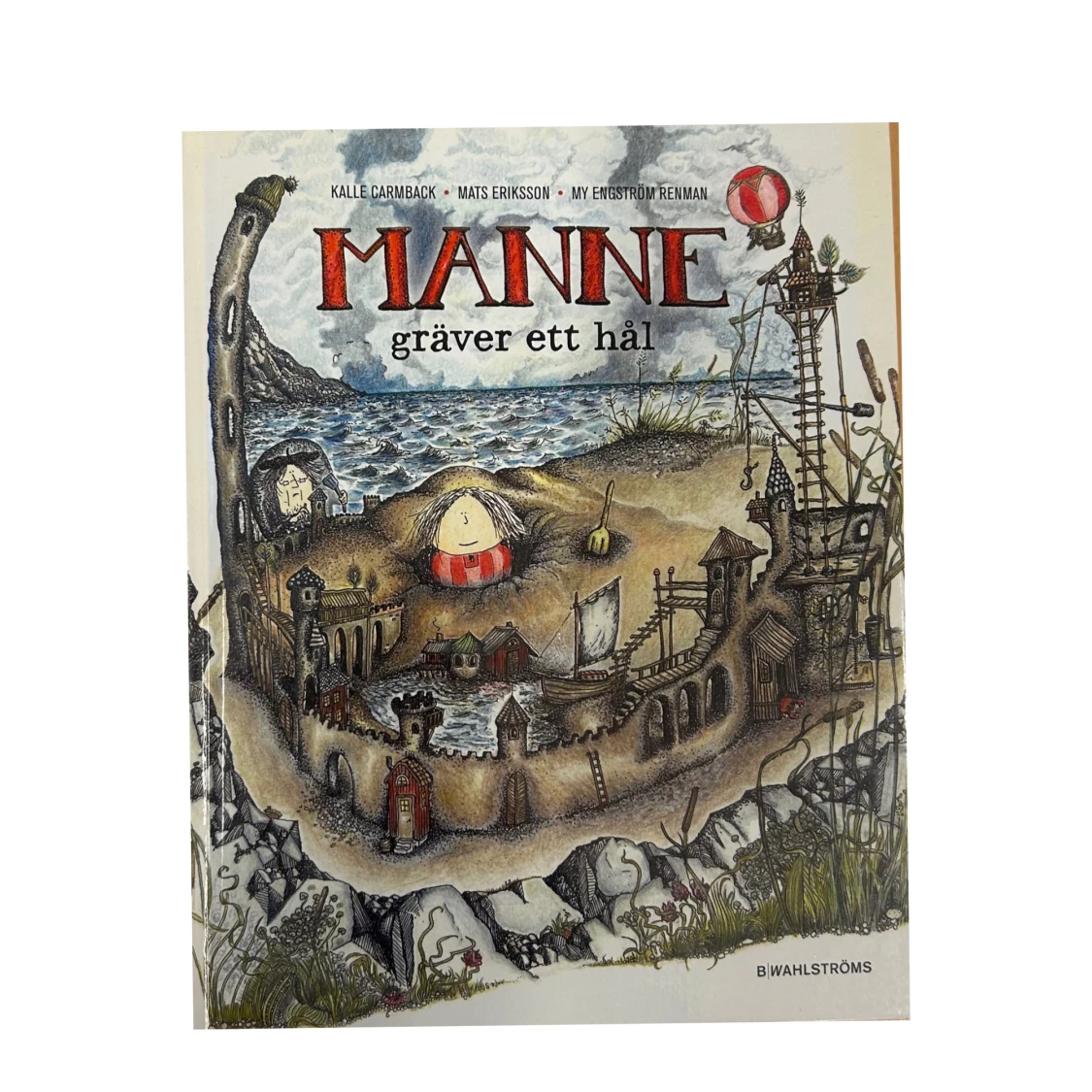 Manne gräver ett hål