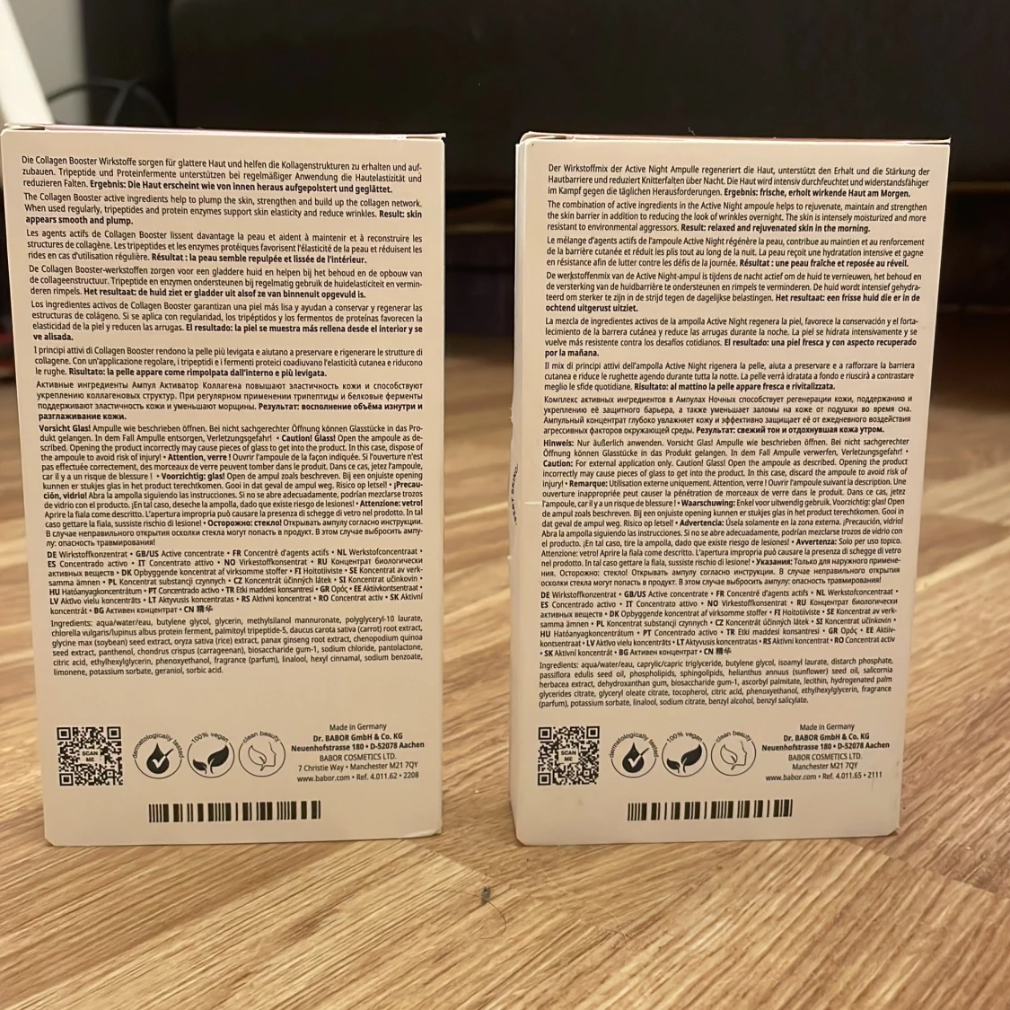 Babor Ampoule Concentrates Collagen Booster och Active Night - 92