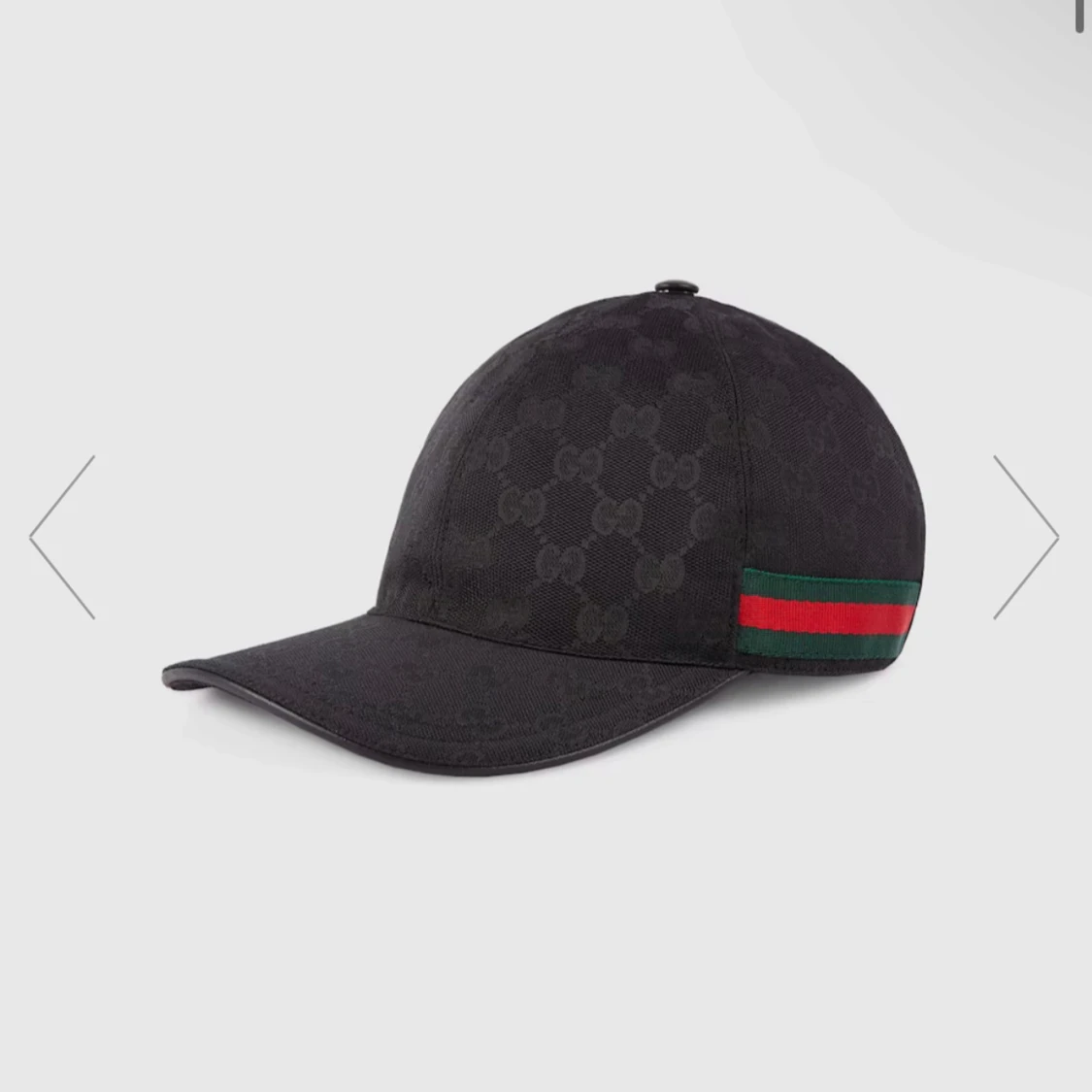 Svart keps från Gucci