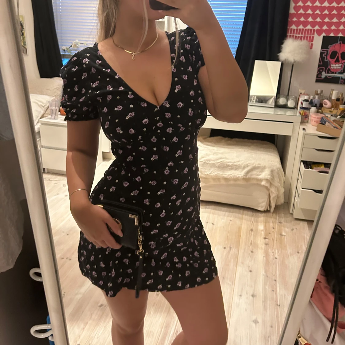 Blommig klänning  - 92