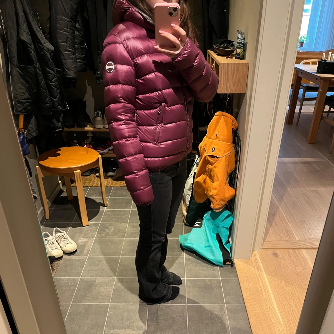 Vinröd dunjacka från Colmar - 1