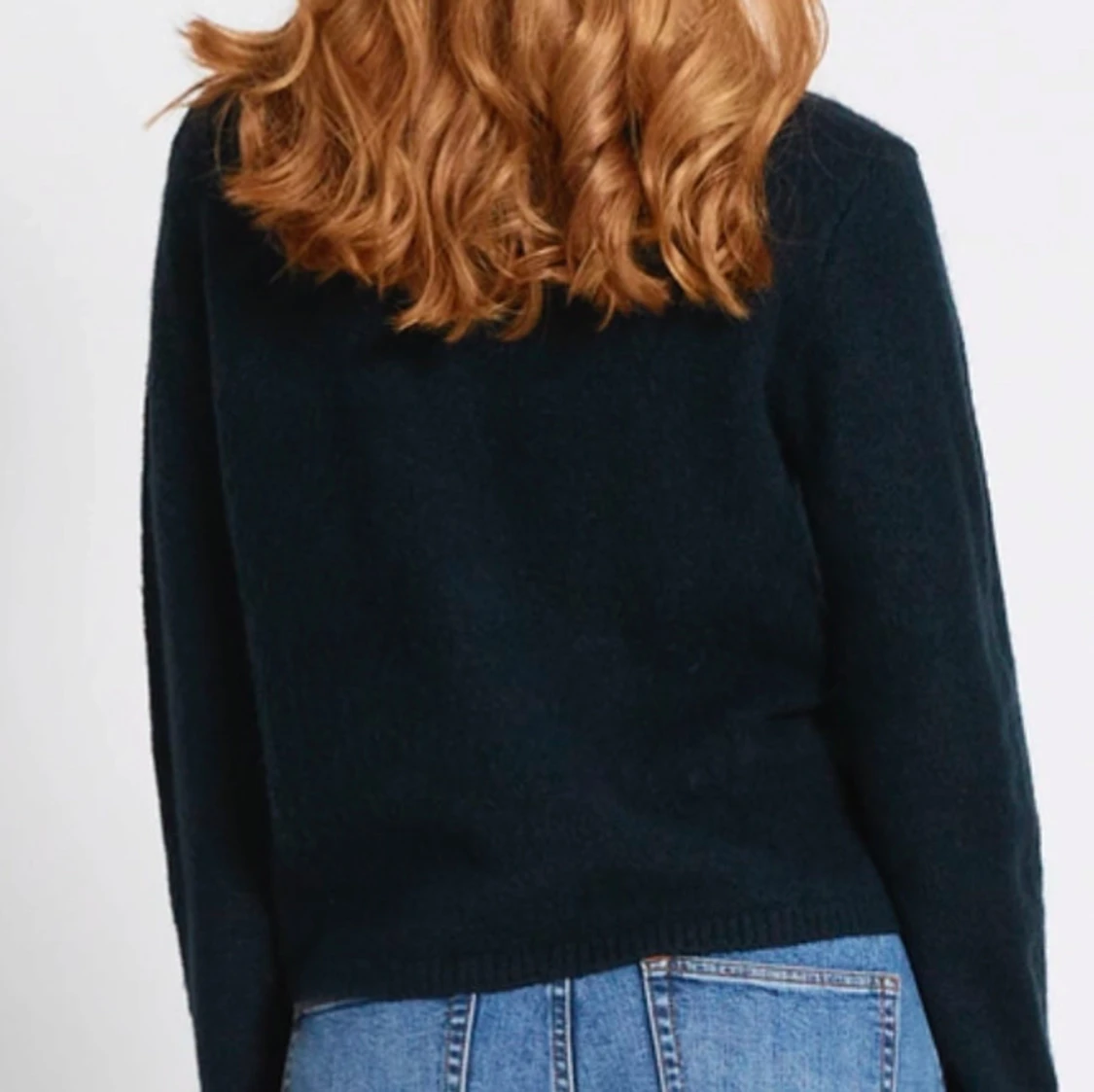 Mörkblå  kofta med knappar - 3