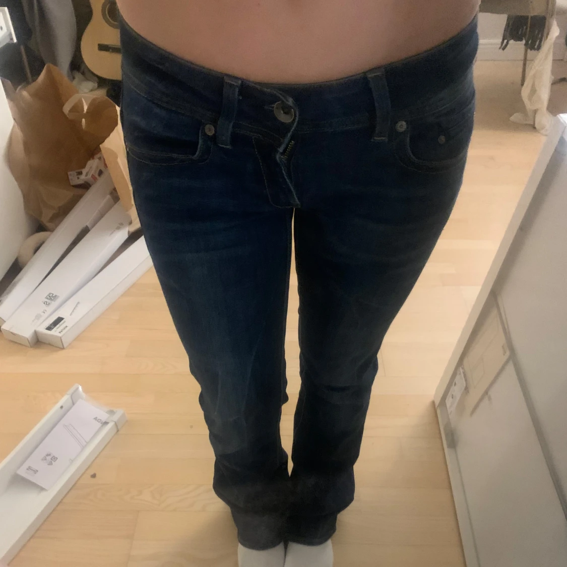 Lågmidjade jeans  - 4