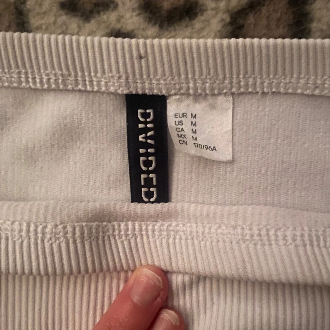 Vit ribbad tubtopp  - 1