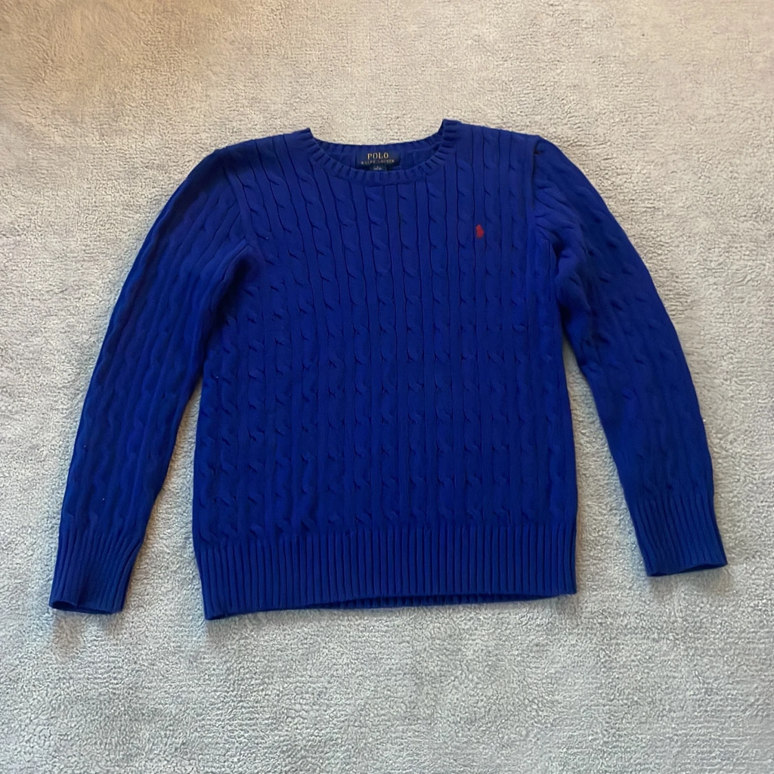 Blå stickad tröja från Polo Ralph Lauren - 1