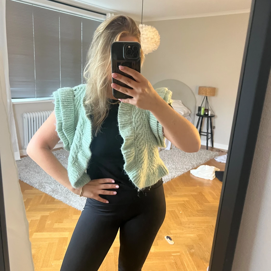 Grön väst/ topp från zara - 90