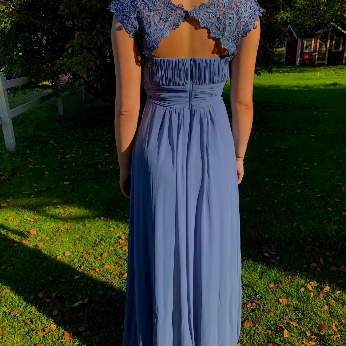 Blå långklänning  - 90