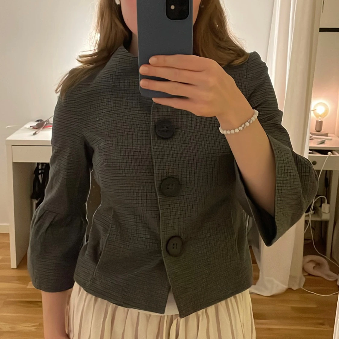 Grå rutig kavaj från Topshop - 92