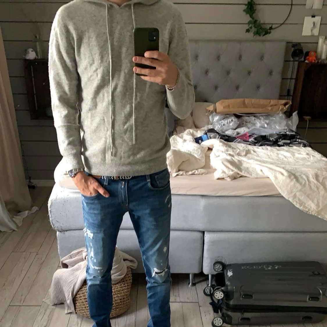 Kashmir/marineull hoodie