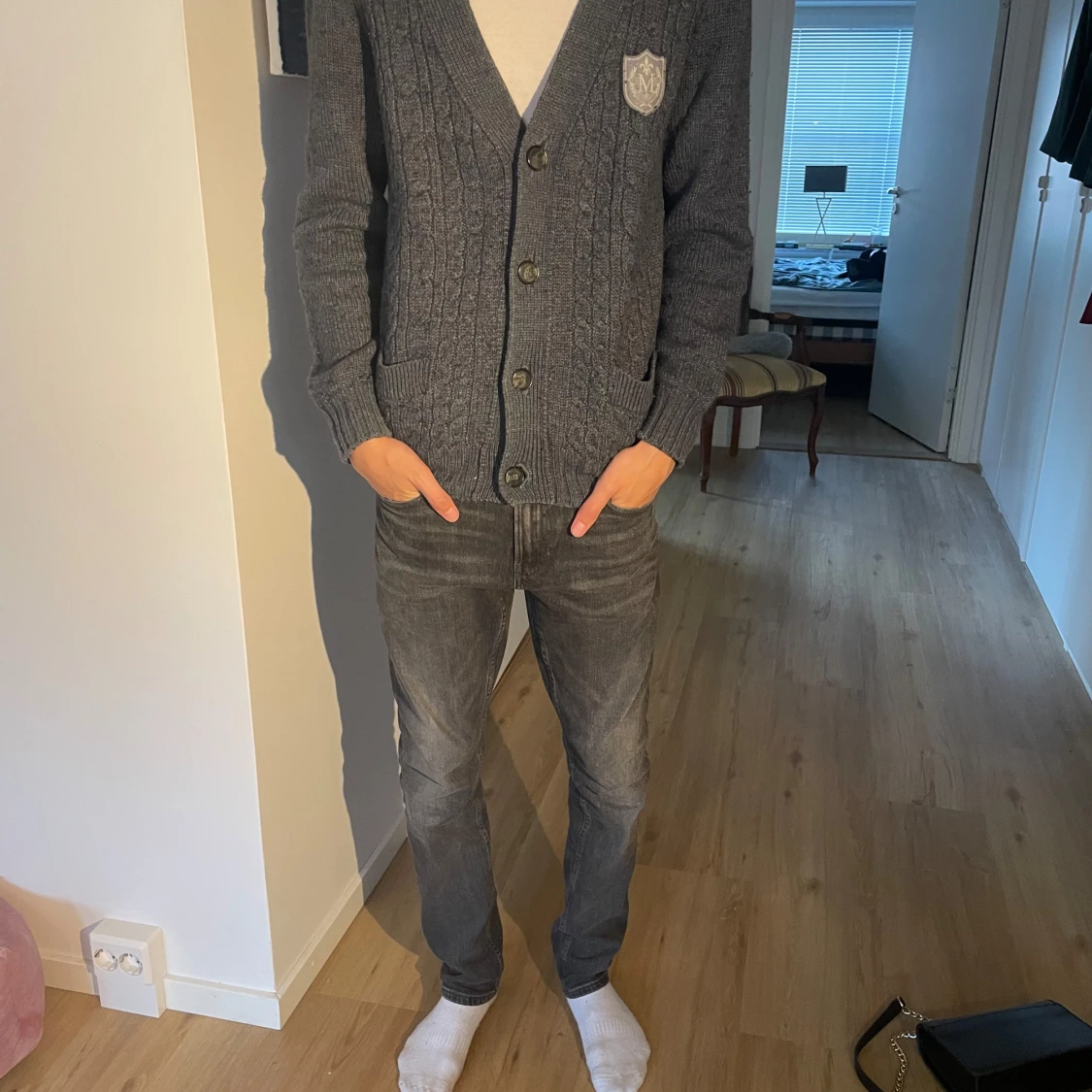 Merino ull cardigan/ Morris  - 90