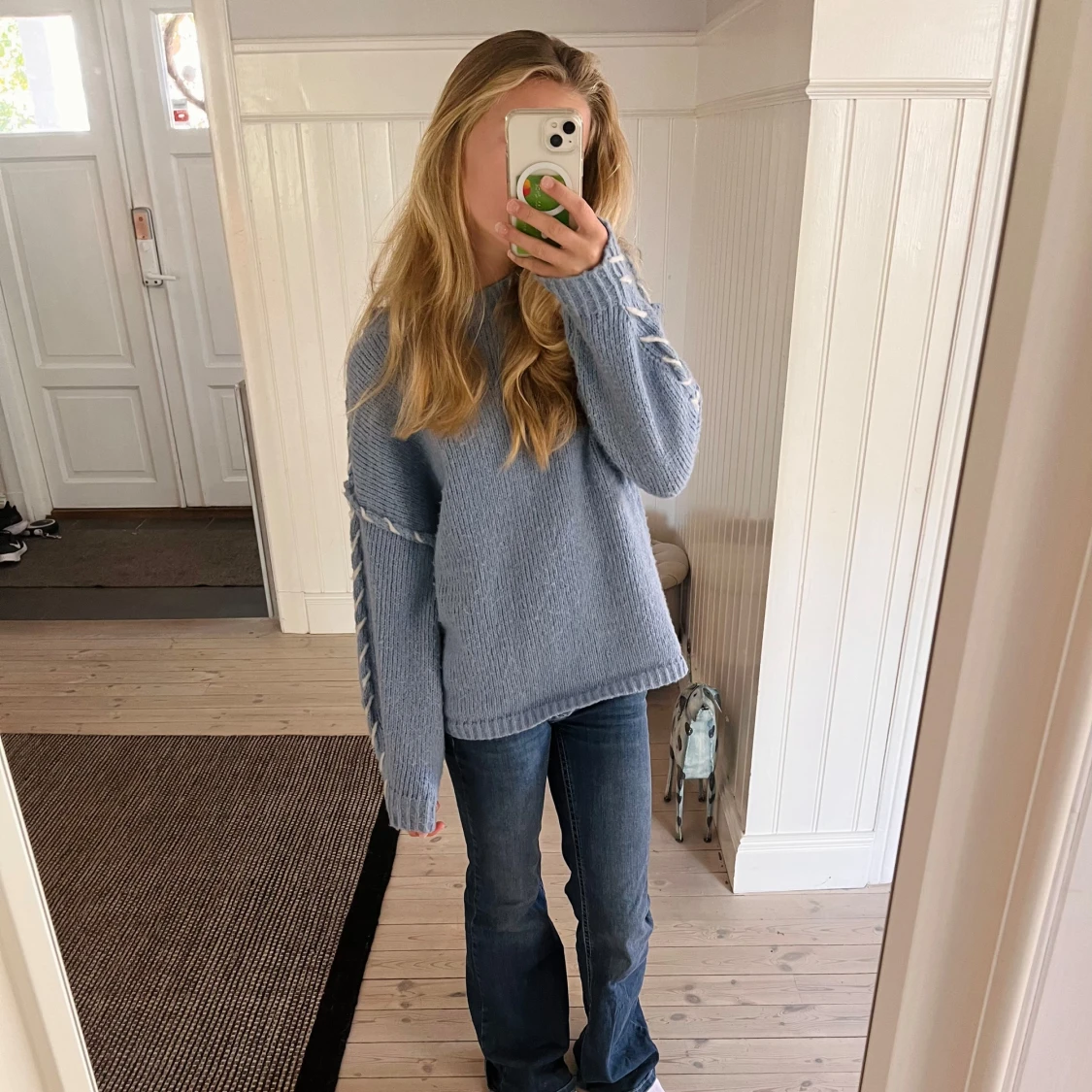 såååå söt stickad tröja ❤️❤️🥹🩵 - 93