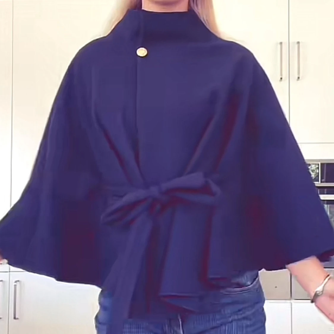 Poncho navy  - 90
