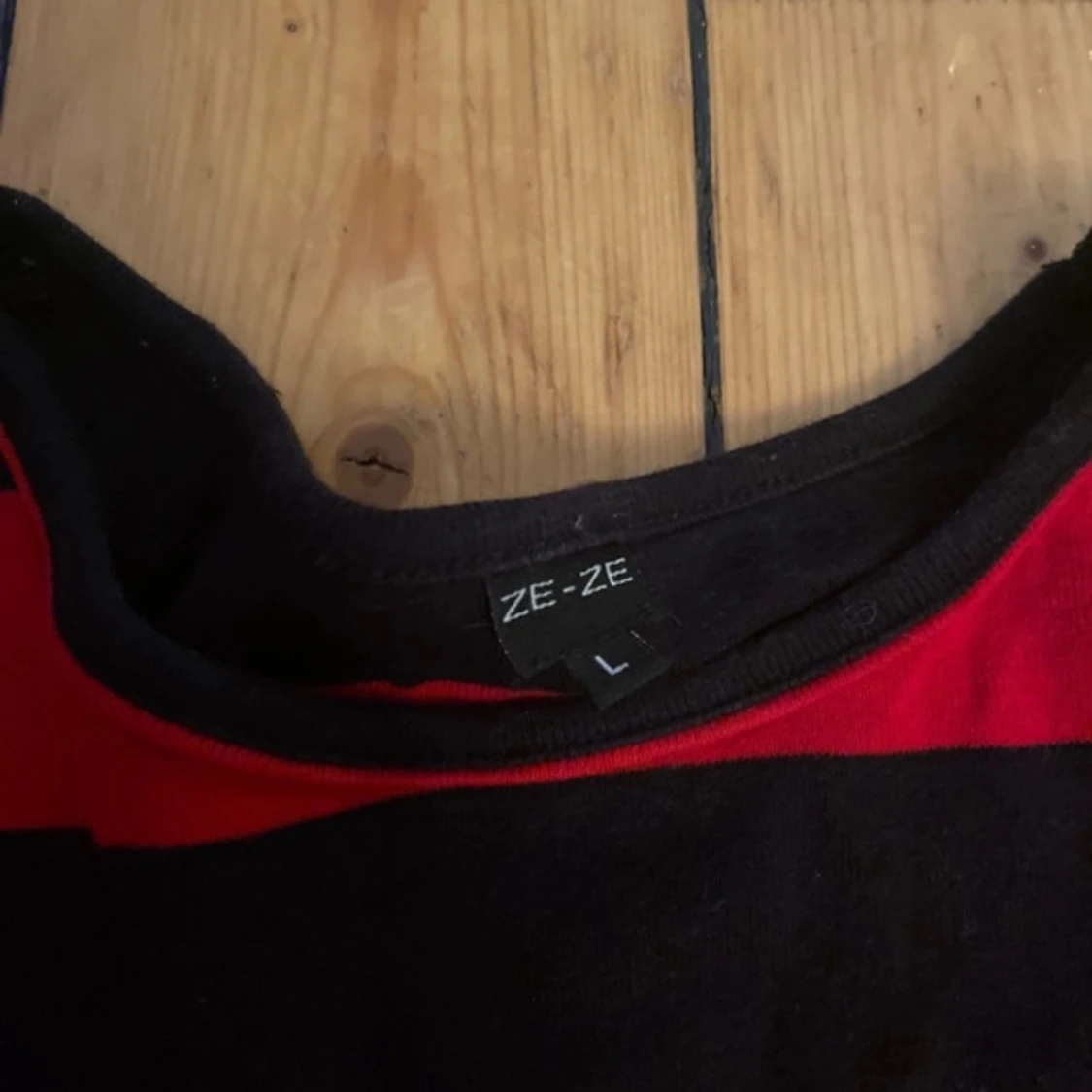 Jättefin randig långärmad  - 90