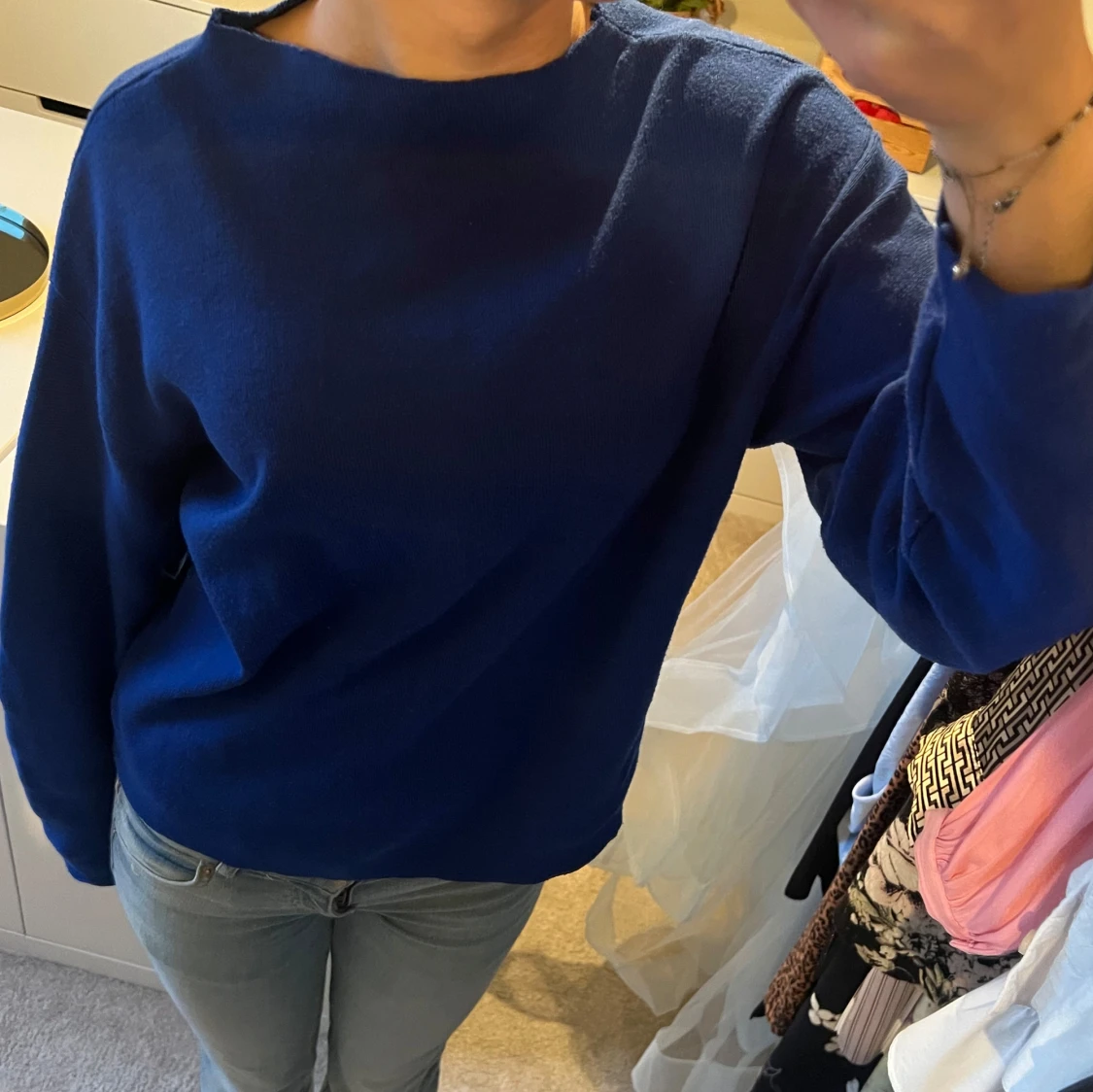 Marinblå Tröja - 91