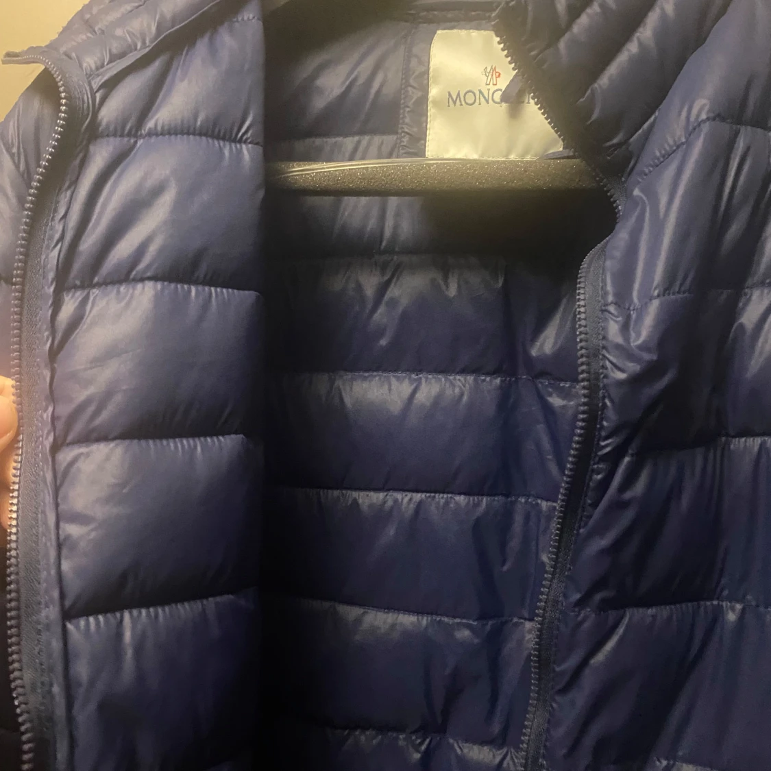Blå quiltad jacka från Moncler - 93
