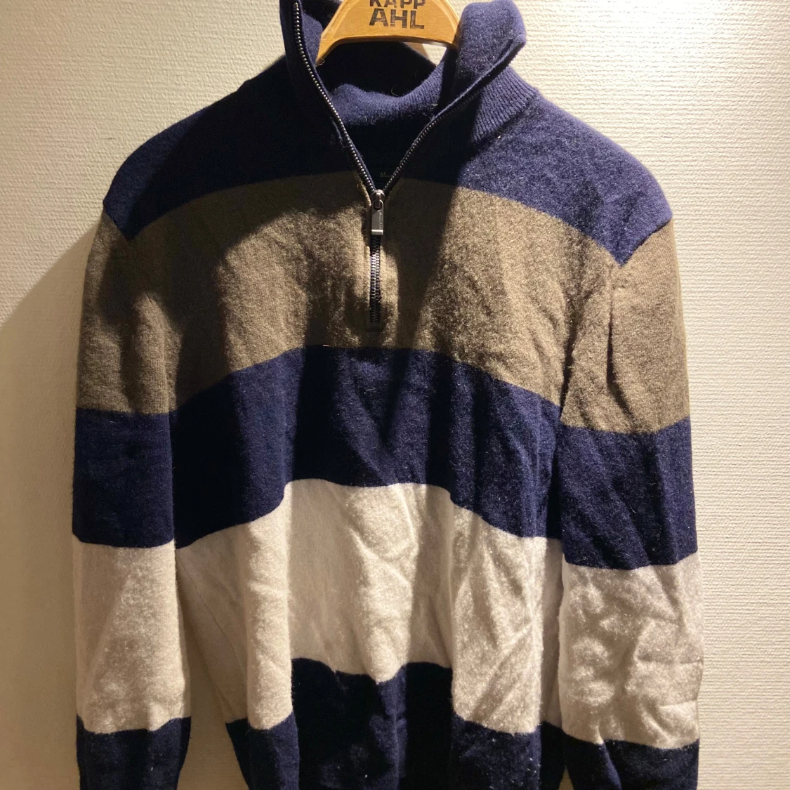 Brun/Blå/Vit Ziptröja från Massimo Dutti - 1