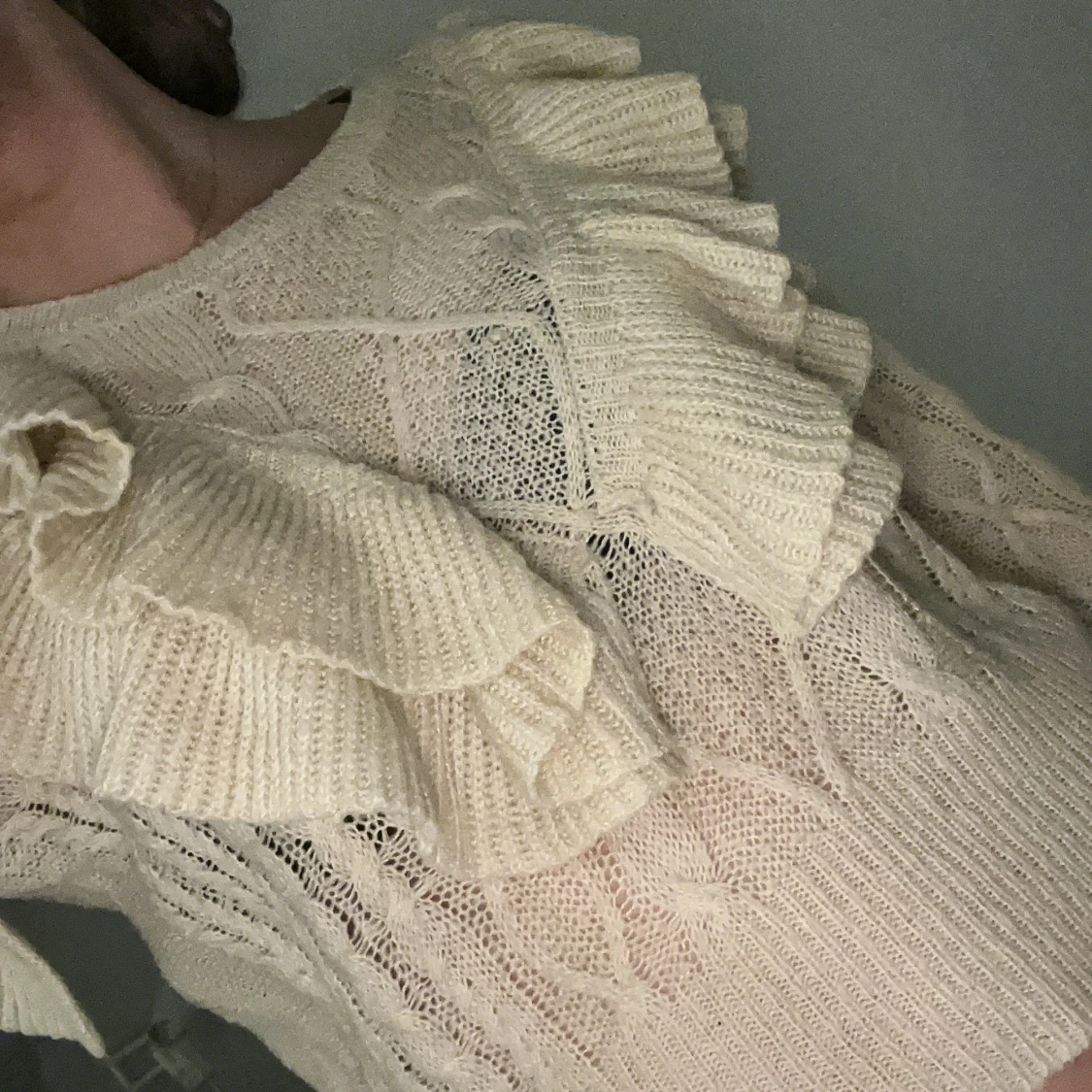 Beige stickad tröja från JDY - 3