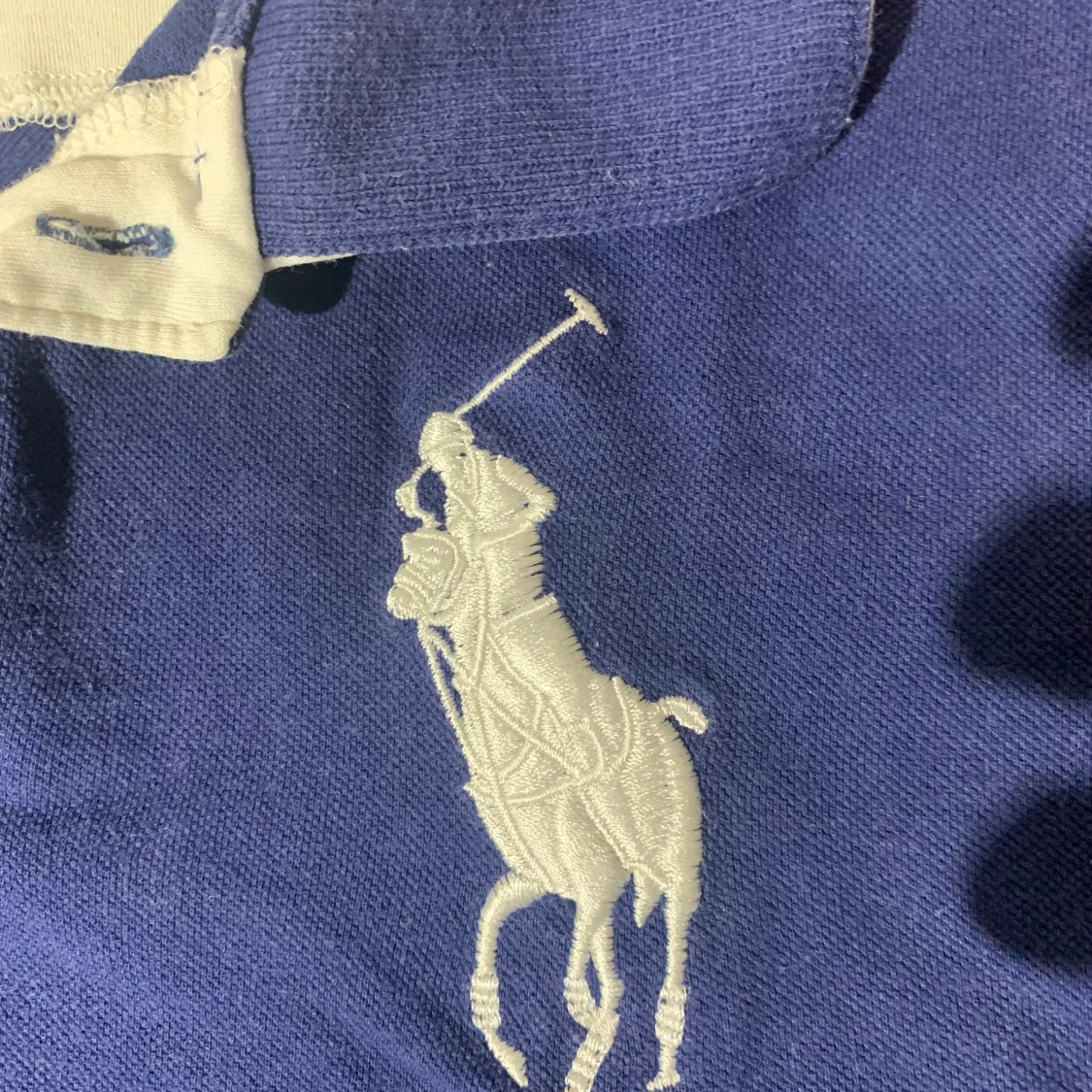 Blå pikétröja från Ralph Lauren - 3