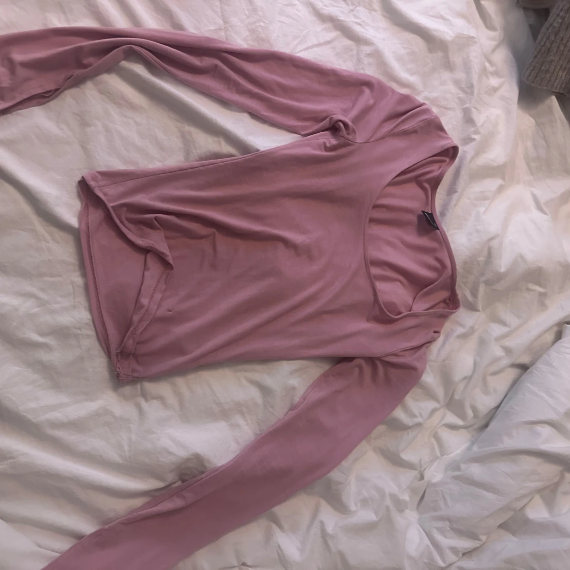 Rosa långärmad topp