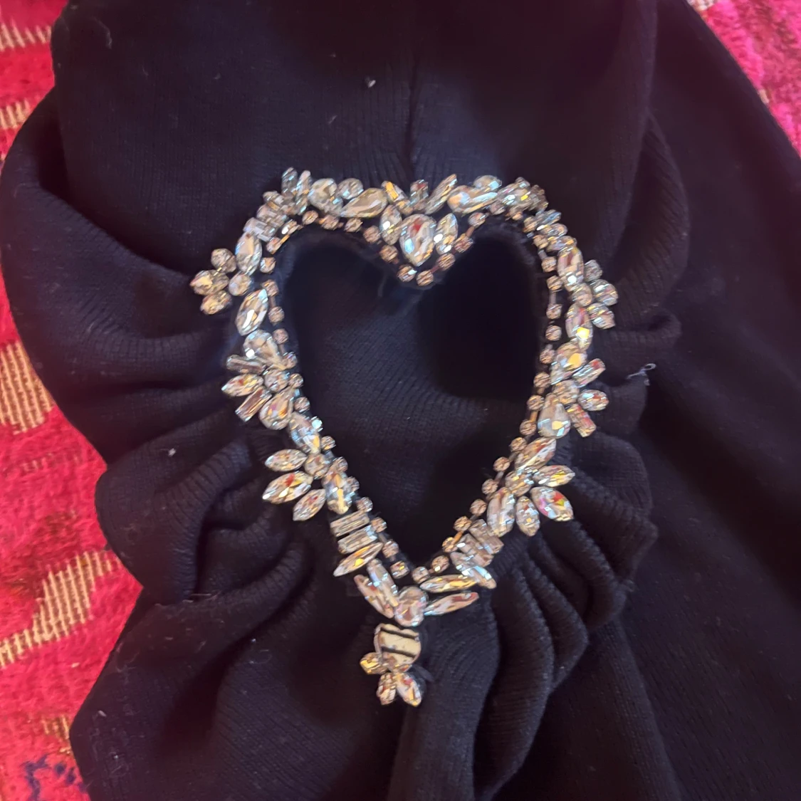 Stickad klänning med diamanter Zara  - 2