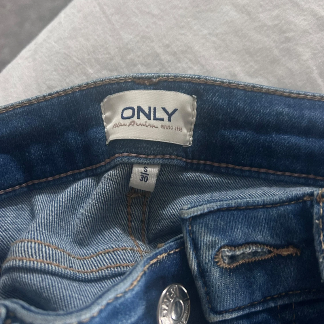 Blås bootcut jeans  - 91
