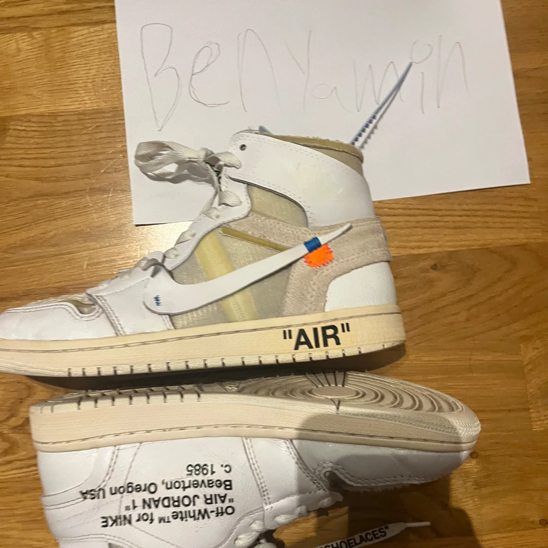 Jordan 1 off white high euro us 7.5 - 90