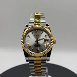 Seiko Mod - En romersk datejust 39 mm i en stilren komination av guld & silver!  Alla länkar ingår! PM för bilder / videos
