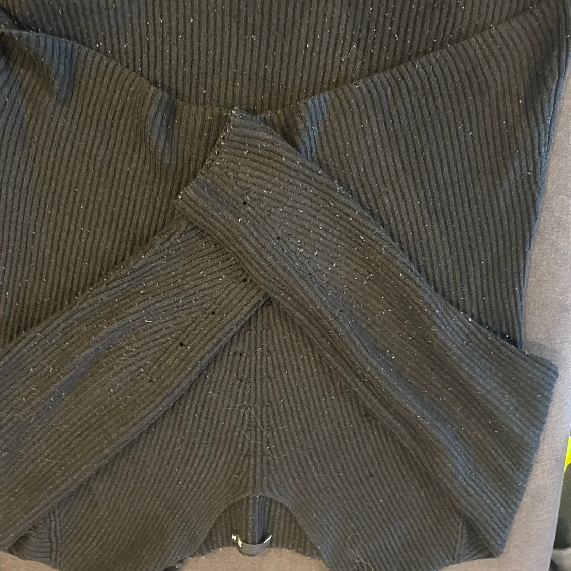 Svart ribbad tröja från ASOS