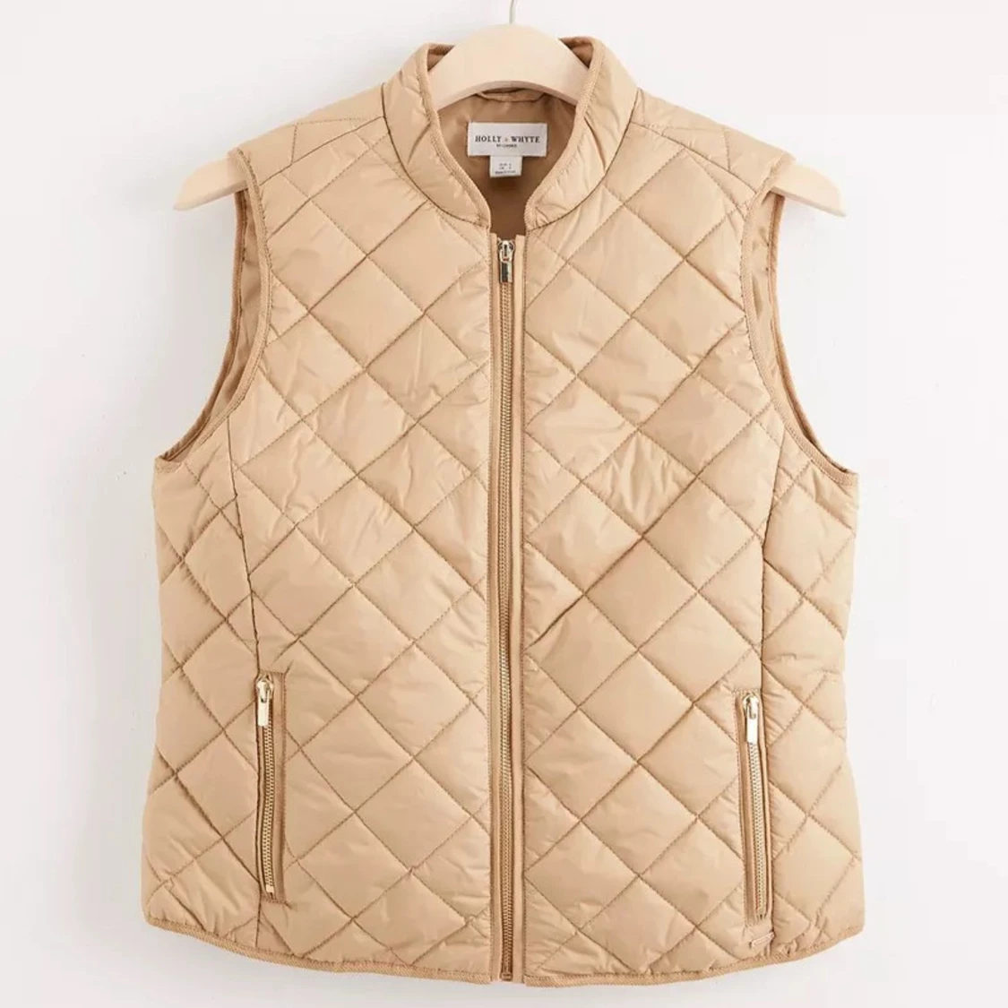 Beige quiltad väst från Daily Ritual