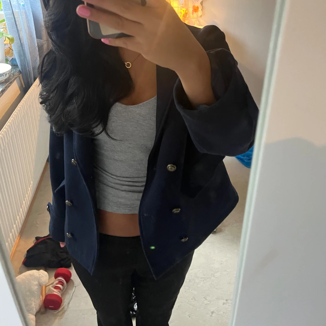 Mörkblå kappa - 93