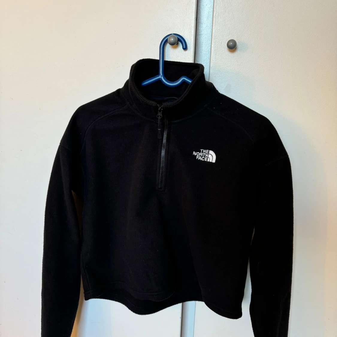 The north face svart fleece half zipup