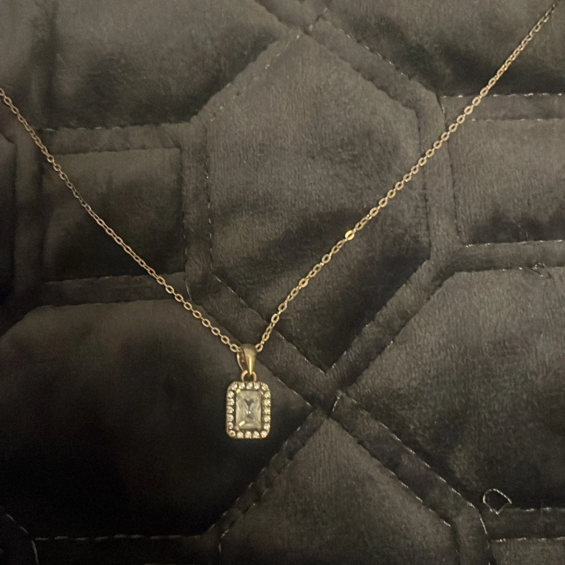 Silverhalsband med diamant // diamentowy naszyjnik - 91