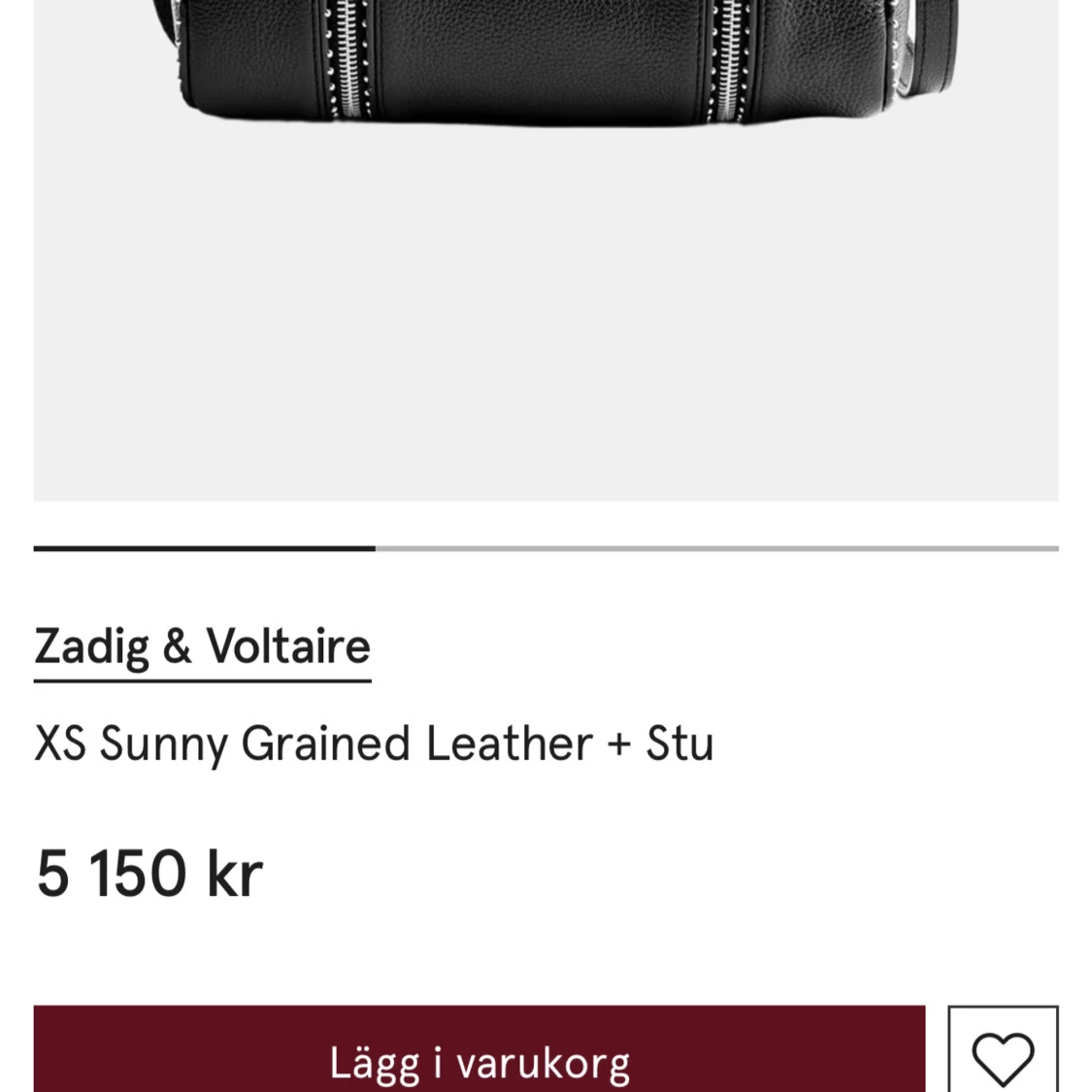 Svart handväska från Zadig & Voltaire - 90