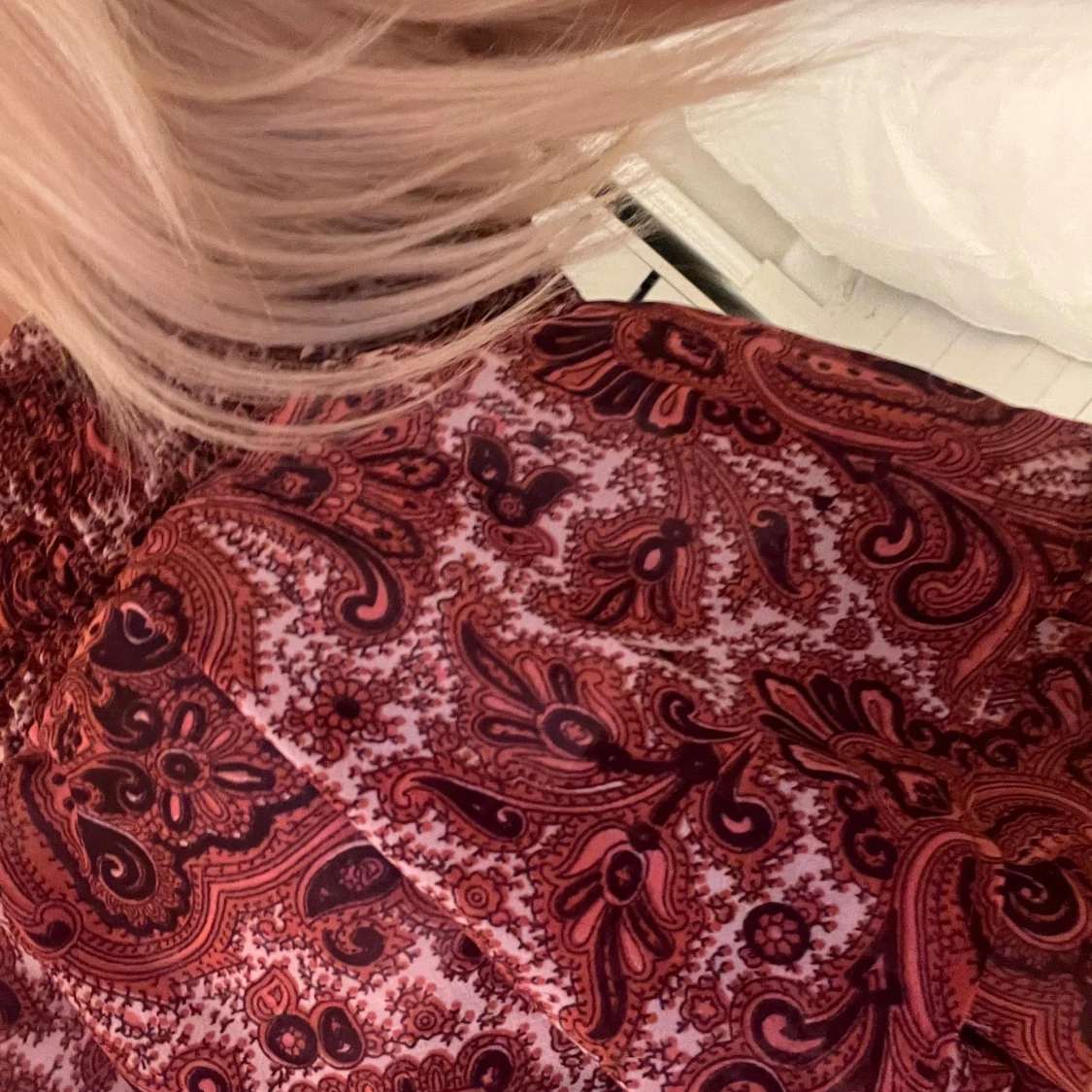 Mönstrad axelbandslös topp - 91