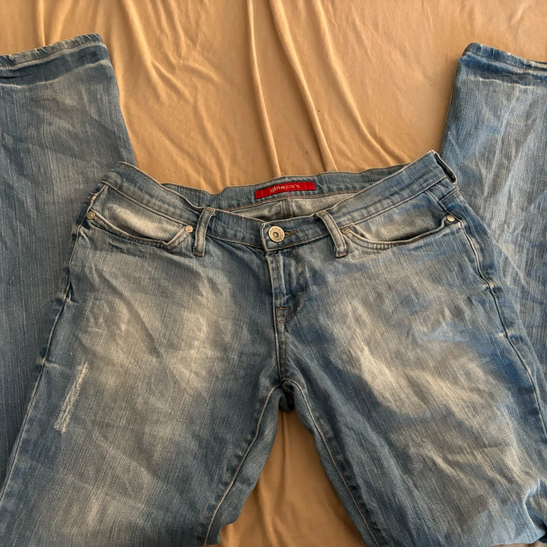 lågmidjade jeans - 90