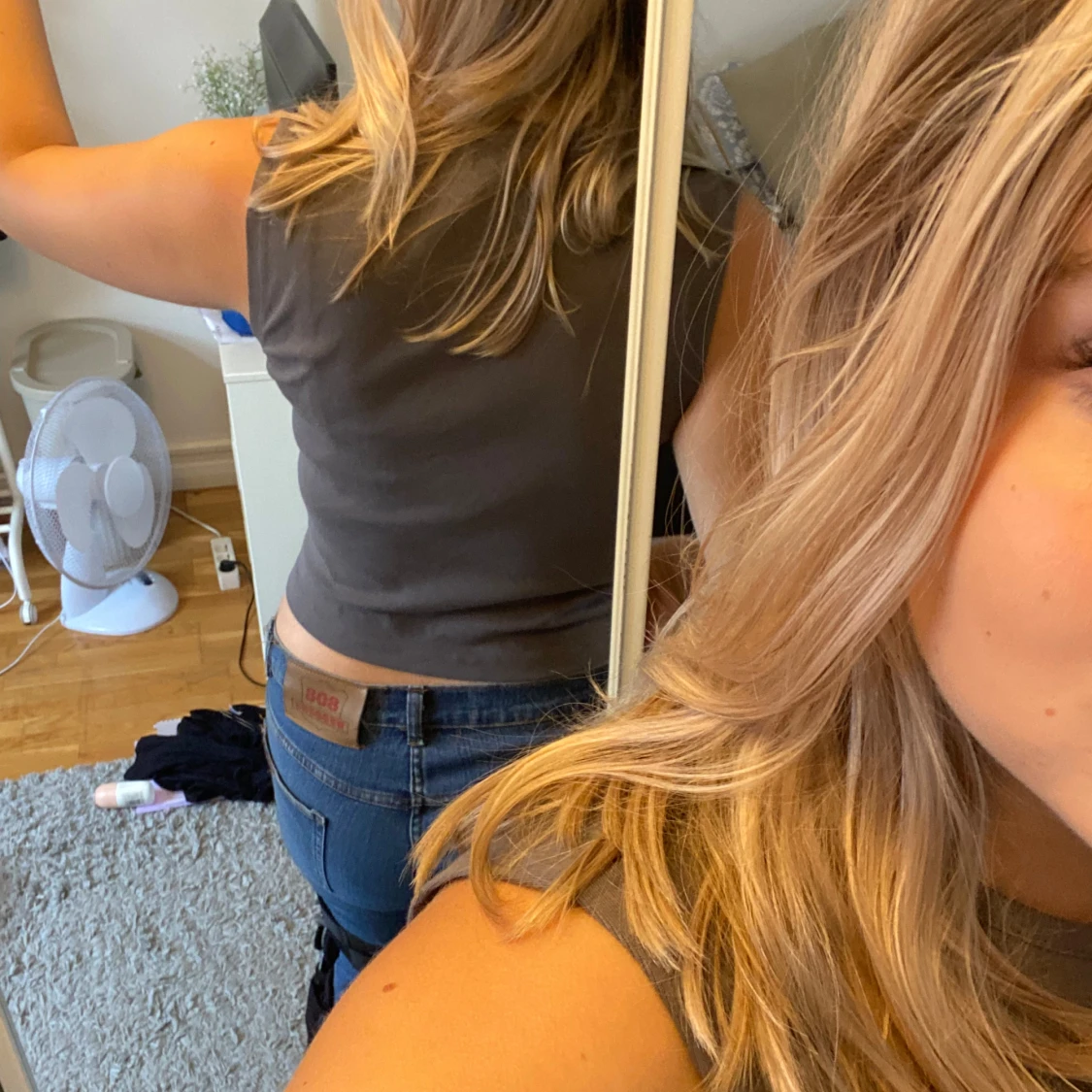 Grå linne från Bik Bok - 91