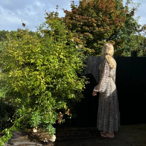 Leopardmönstrad långklänning  - Superfin långklänning som går att knyta både fram o bak. 