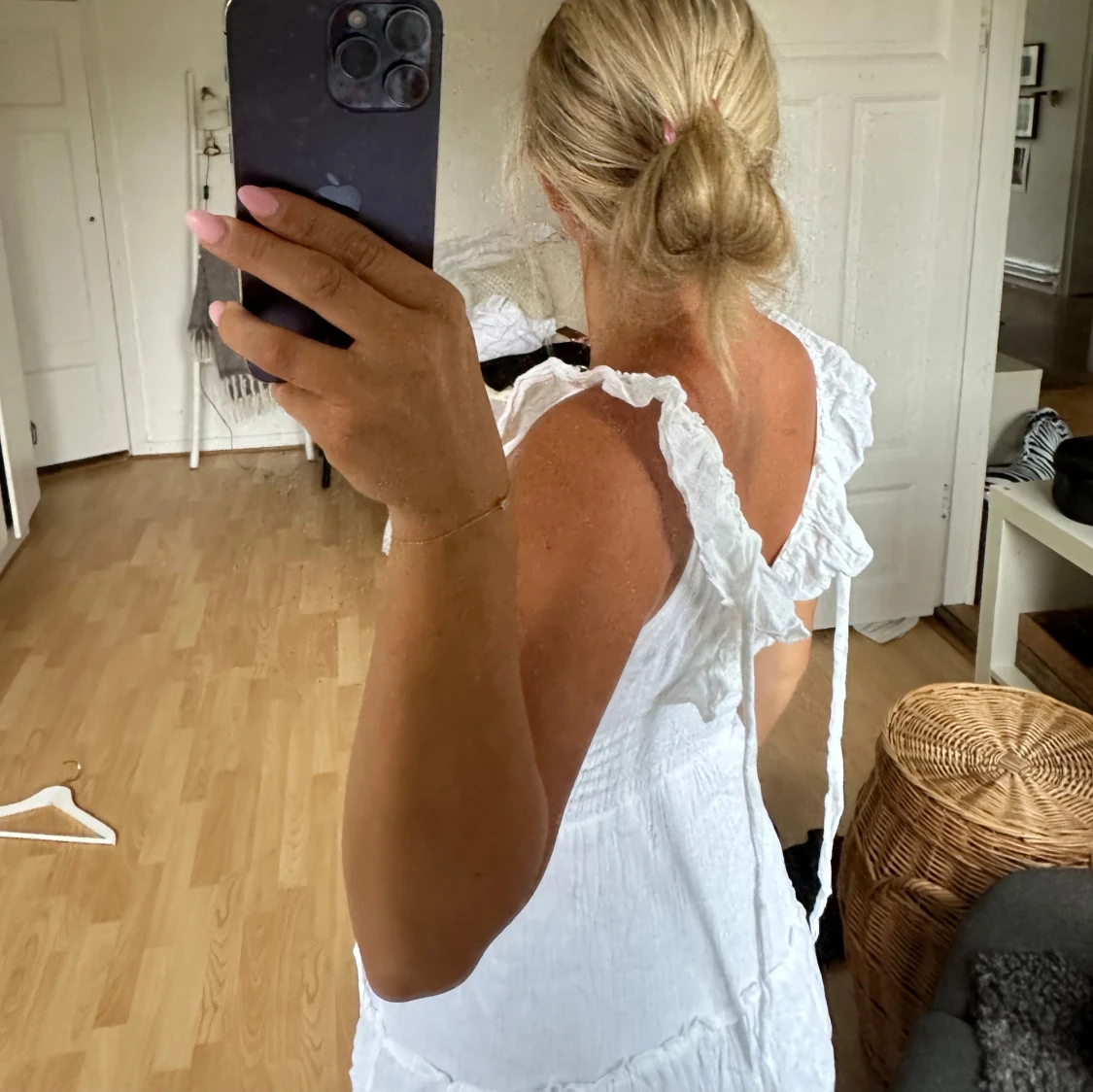 Vit maxiklänning - 91