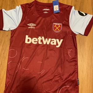 West Ham / Bowen/ hemma tröja - West Ham hemma tröja, Storlek M. Spelar Version, Äkta med Scan Url  Helt ny